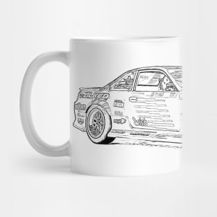 Sylvia S15 Drift Wireframe Mug